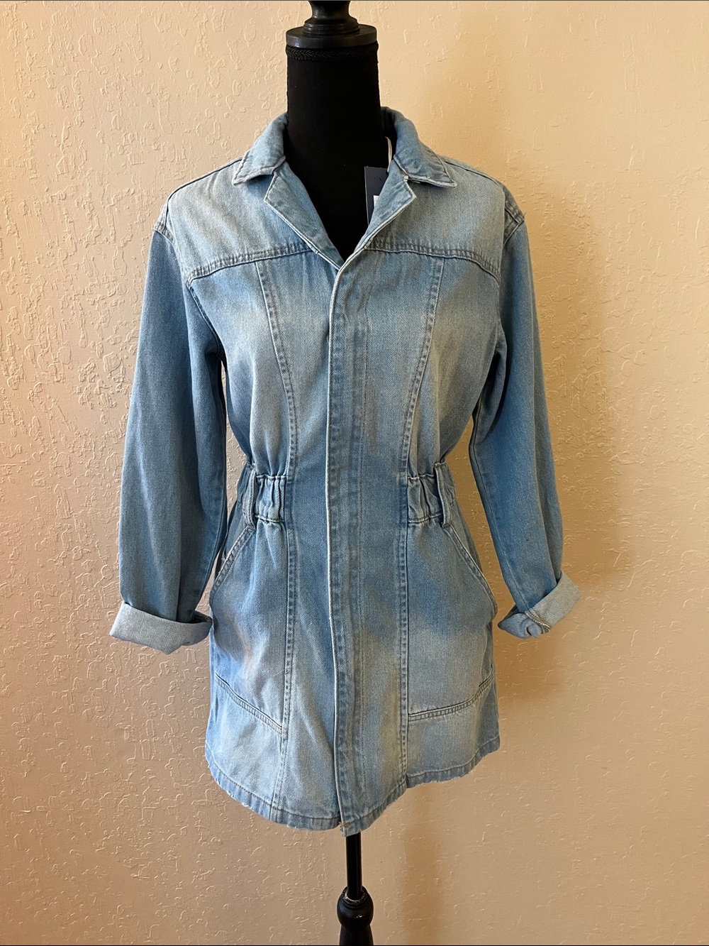 Universal Thread Light Blue Denim Midi Dress